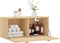 vidaXL - Wandkast - 80x36,5x35 - cm - bewerkt - hout - sonoma - eikenkleurig