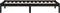 vidaXL - Bedframe - massief - grenenhout - zwart - 90x200 - cm