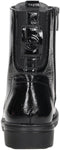 Tamaris Comfort Essentials - Veterboots - Uitneembaar voetbed - Zwart lak