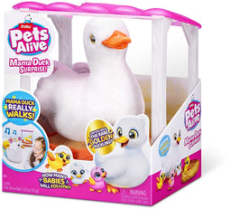 PETS ALIVE Mama Duck - Verrassingsspeelgoed met eendjes en geluid - (3 stuks)