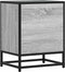 vidaXL - Nachtkastje - 40x31x50 - cm - bewerkt - hout&metaal - grijs - sonoma - eiken