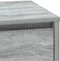 vidaXL - Nachtkastje - met - LED-verlichting - - - Grijs - Sonoma - - - 39x34,5x50 - cm