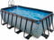 EXIT Stone zwembad 400x200x100cm met zandfilterpomp - grijs