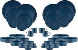 SCANDI Complete Service - Servies voor 4 personen - Minimalistische elegantie - Marine (36 stuks)