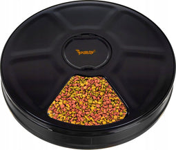 Automatische Hond Kattenbak - Automatische voerbak - Automatische voederautomaat - Instelbaar voedingsschema voor huisdier - Automatische Hondenbak -Automatische Kattenbak - 6 vaks - 24 Uurs TImer - Voor Droog en Nat Voer