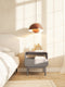 Selsey Oro - Nachtkastje - Ruime lade en open niche - Donkerbeige