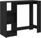 vidaXL - Bartafel - met - Plank - Zwart - Eikenhout - 102,5x46x103,5 - cm - Engineered - Hout