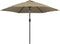 vidaXL - Parasol - met - metalen - paal - 300 - cm - taupe