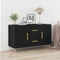 vidaXL - Sideboard - Zwart - Eiken - 100x36x60 - cm - Engineered - Wood