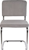 Zuiver Ridge Rib Eetkamerstoelen Lichtgrijs - Set van 2