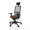 Bureaustoel met hoofdsteun Piqueras y Crespo 3D066N1 Donkerbruin