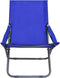 vidaXL - Strandstoelen - 2 - st - inklapbaar - stof - blauw
