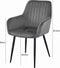 SOLDEN Stoel - Zilvergrijs Velvet, Metalen Poten, Stijlvol Ontwerp en Optimaal Zitcomfort voor Woonkamer, Slaapkamer, Eetkamer of Kantoor, Max. 120 kg