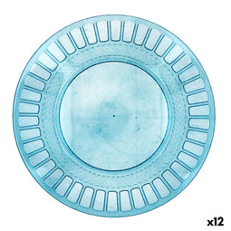 Quid Gaia - Eetbord - Ø 26 cm - Turkoois (12 Stuks)