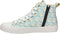 GUESS Ederla Hi - Hoge sneakers - Wit canvas met blauwe opdruk - Blauw - Maat 40