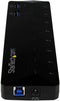 Startech.com ST103008U2C - 10-Poorts USB 3.0 Hub - Oplaad en sync poort 2 x 1.5A - Zwart