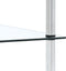 vidaXL - Kastje - 4-laags - 40x40x100 - cm - gehard - glas - transparant
