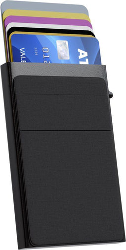 Nuvance Pasjeshouder Uitschuifbaar - RFID Bescherming - Zwart