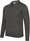 Cappuccino Italia Salerno Pullover - Heren Trui - 50% Katoen 50% Acryl - Antraciet Grijs - Maat XXL