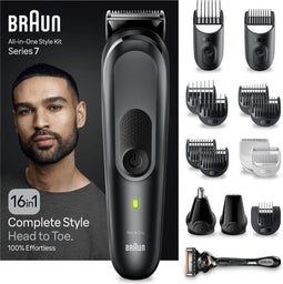 Braun Series 7 MGK7470 - Multigroomer - 16-in-1 Baardtrimmer Set - Zwart