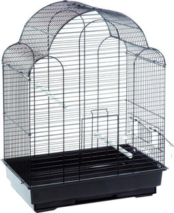 Flamingo Bali - Parkietenkooi - Uitschuifbare onderbak - Zwart 42x30x58cm