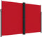 vidaXL - Windscherm - uittrekbaar - 220x1200 - cm - rood