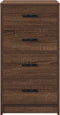 vidaXL - Dressoir - Bruin - Eiken - 40x41x75 - cm - Gemaakt - Hout