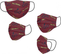 Hygiënisch en herbruikbaar gezichtsmasker gemaakt van stof Harry Potter Kinderen Rood