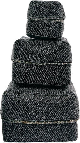 Bazar Bizar - The Beaded manden zwart - set van 3