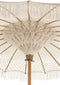 J-Line parasol Macrame - katoen - wit - arge