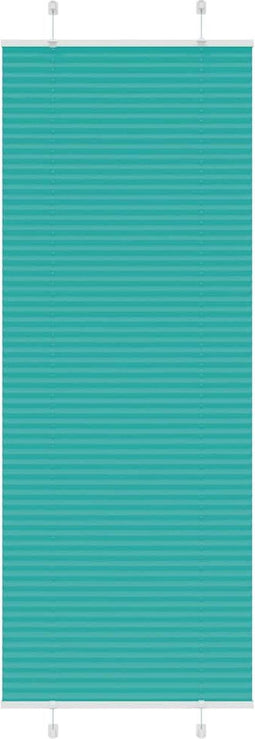 vidaXL - Plissé - rolgordijn - 75x200 - cm - stofbreedte - 74,4 - cm - petrol - groen