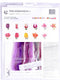 Thea Gouverneur - Borduurpakket met telpatroon - 514 - Voorgesorteerde DMC Garens - Paarse Triumph Tulp - Linnen - 34 cm x 36 cm - DIY Kit