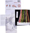 Thea Gouverneur - Borduurpakket met telpatroon - 2030.05 - Voorgesorteerde DMC Garens - Roos Redoute - Zwart Aida - 26 cm x 38 cm - DIY Kit