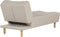 ALSTEN - Chaise longue - Lichtbeige - Symmetrisch - Polyester