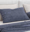 Zohome Kussensloop Lino - Kussenhoes van 60x70 cm - 1 stuk - 100% Katoen - Blauw