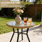 Coast Bistroset 3-Delig - Gehard Glazen Tafel - Weerbestendig - Bruin/Beige