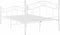 vidaXL - Bedframe - met lattenbodem - 120x200 cm - wit