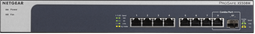 Netgear XS508M - Switch Unmanaged - 8x Ethernet 10G/5G/2.5G/1G/100M - Zilverachtig