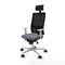 Bureaustoel met hoofdsteun Piqueras y Crespo 4B086N1 Grijs