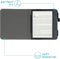 Hoesje geschikt voor Kobo Libra 2 E-reader - iMoshion Vegan Leather Bookcase - Ook geschikt voor Tolino Shine 4 - Zwart