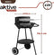 Kolenbarbecue met wielen Aktive Zwart 42 x 76,5 x 42 cm