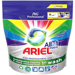 Ariel - Professional wasmiddel All-in-1 Color, pak van 45 capsules