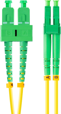 Lanberg FO-SALA-SD11-0020-YE - Slang G657A1 - Duplex - Geel (2 m)