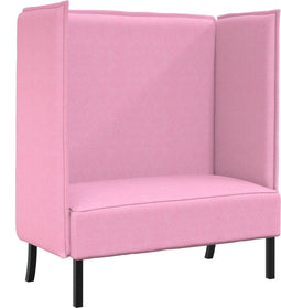vidaXL - Hoge - Rug - Sofa - Roze - 109x56x121 - cm - Stof