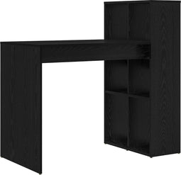 vidaXL - Bureau - Zwart - Eiken - 108x55x103,5 - cm - Geengineerd - Hout