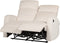 VERDAL - Woonkamerset elektrisch verstelbaar - Wit - Fluweel