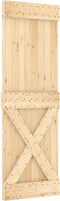vidaXL - Schuifdeur - met - beslag - 70x210 - cm - massief - grenenhout