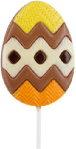Chocolade Belfine lolly ei Pascal doos à 24 stuks