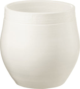 J-Line bloempot Gio - keramiek - wit - large - Ø 29 cm