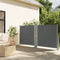 vidaXL - Windscherm - uittrekbaar - 140x1200 - cm - antracietkleurig